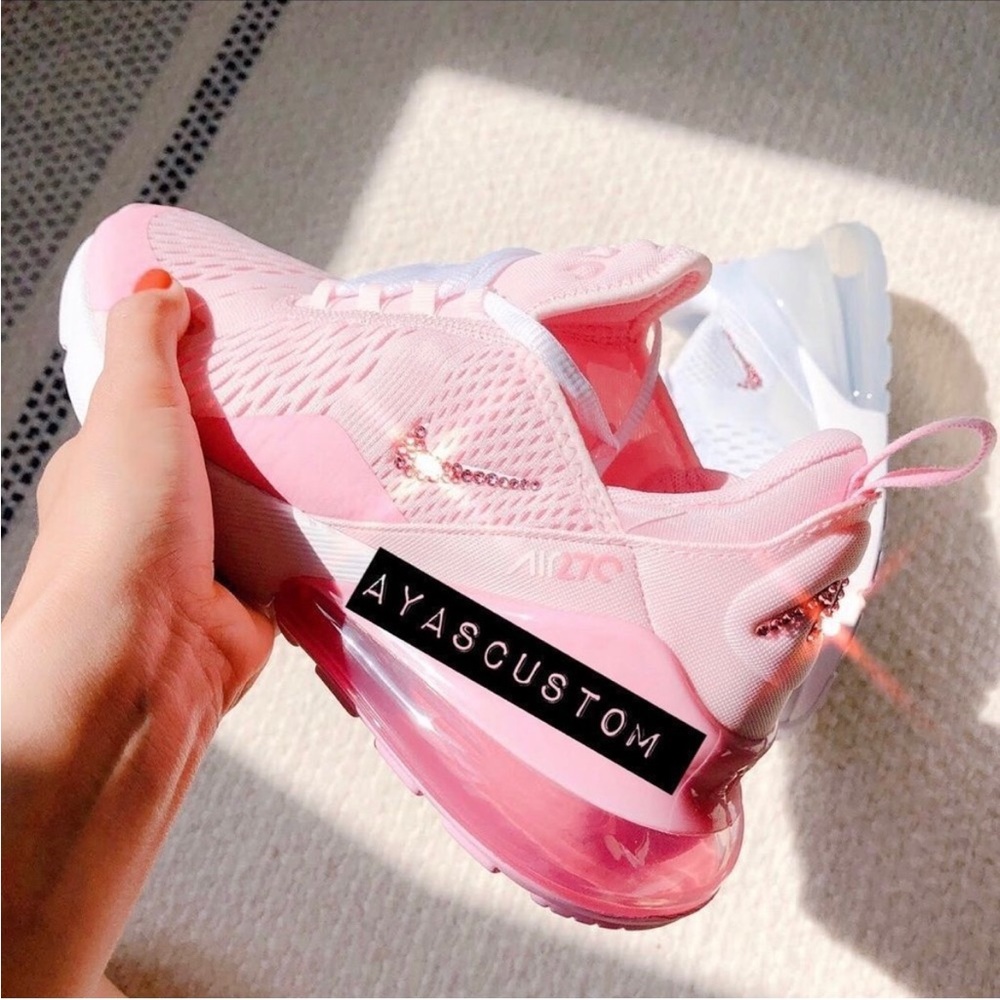 Air max 270 custom pink Swarovski crystal